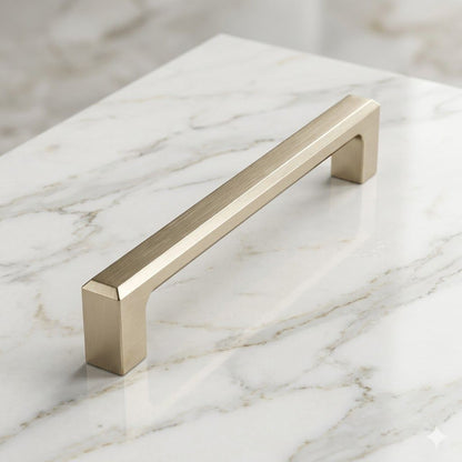 Aethel Premium Fluted Linear Cabinet Pull – Satin Silver (320mm)