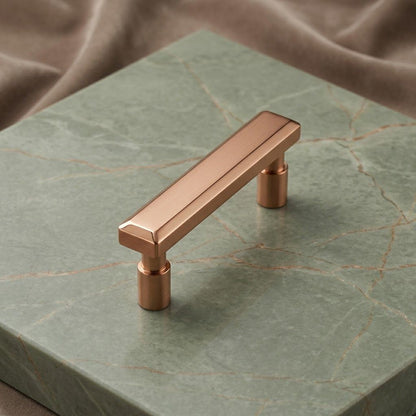Elora Collection Modern Bar Pull – Satin Rose Gold (96mm)