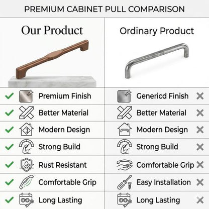 Aurora Linear Bow Cabinet Pull – Brushed Satin Bronze