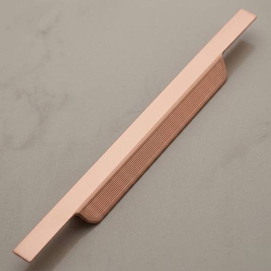 MIRA Fluted Edge Pull – Matte Rose Gold