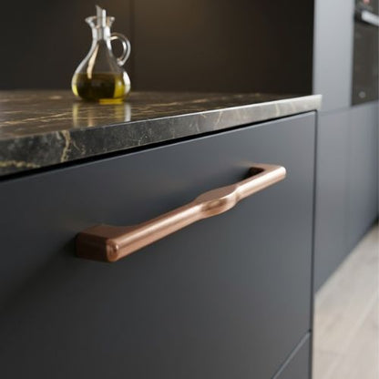 Aurora Linear Bow Cabinet Pull – Brushed Satin Bronze