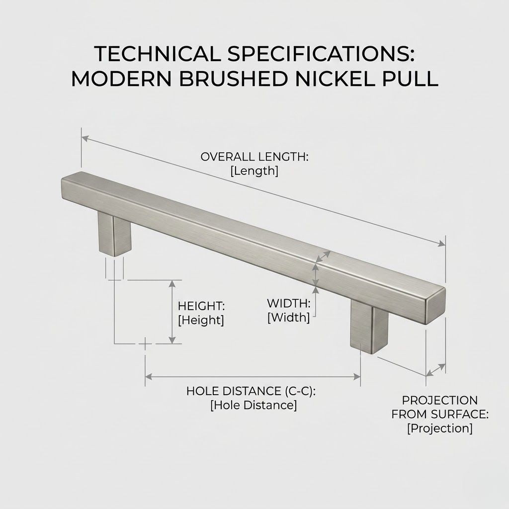 Aethel Premium Fluted Linear Cabinet Pull – Satin Silver (320mm)
