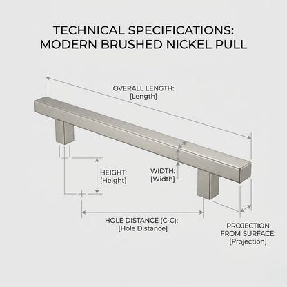 Aethel Premium Fluted Linear Cabinet Pull – Satin Silver (320mm)